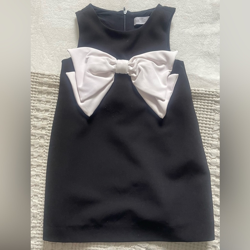 Zara Kids Black Dress with White Bow